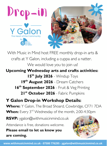 Y Galon Drop In Sessions March 26 - June 26